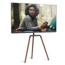 Load image into Gallery viewer, ProMounts Easel TV Floor Stand, Universal TV Mount with 180° Swivel, Corner TV Easel with Tripod Base for 47-72 Inches, TV Stand for Curved Flat Screen(AFMSS6404)
