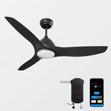 Load image into Gallery viewer, ONE Products 52” Smart Ceiling Fan Reversible with LED Light, Remote and APP
