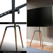 Load image into Gallery viewer, ProMounts TV Floor Stand Mount for 37&quot; to 72&quot; TVs with Height Adjustable Shelf and 25° Swivel (AFMSS6402-X2)
