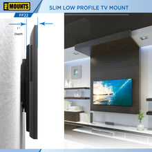 Load image into Gallery viewer, ProMounts Flat / Fixed TV Wall Mount for 13&quot; to 47&quot; TVs, Holds up to 55lbs (FF22)
