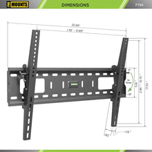 Load image into Gallery viewer, ProMounts Black Tilting TV Wall Mount for 42&quot; to 84&quot; TVs Up to 165lbs (FT64)
