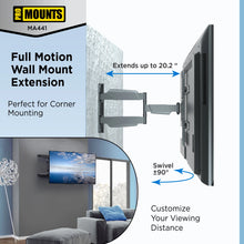 Load image into Gallery viewer, ProMounts Articulating / Full Motion TV Wall Mount for 32”-65” Holds up to 70lbs (MA441)
