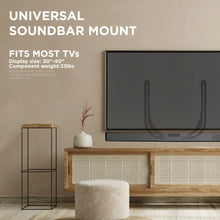 Load image into Gallery viewer, ProMounts Universal TV Sound-bar Mount, Supports up to 33lbs (MSB33)
