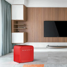 Load image into Gallery viewer, Husky 43L Retro Style 1.5 C.ft. Freestanding Mini Fridge in Red

