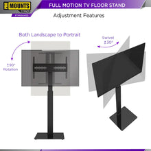 Load image into Gallery viewer, ProMounts Portrait &amp; Landscape Floor TV Stand for 32”-75” TVs, Holds up to 77lbs
