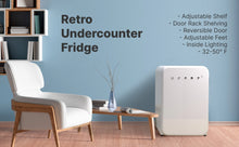 Load image into Gallery viewer, Husky 106L Retro Style 3.74 C.ft. Freestanding Under-Counter Mini Fridge in White
