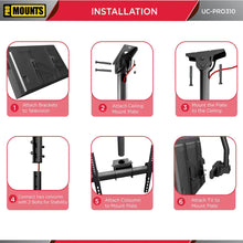 Load image into Gallery viewer, ProMounts Tilt/Swivel TV Ceiling Mount for 32&quot; to 65&quot; TVs up to 88lbs (UC-PRO210)
