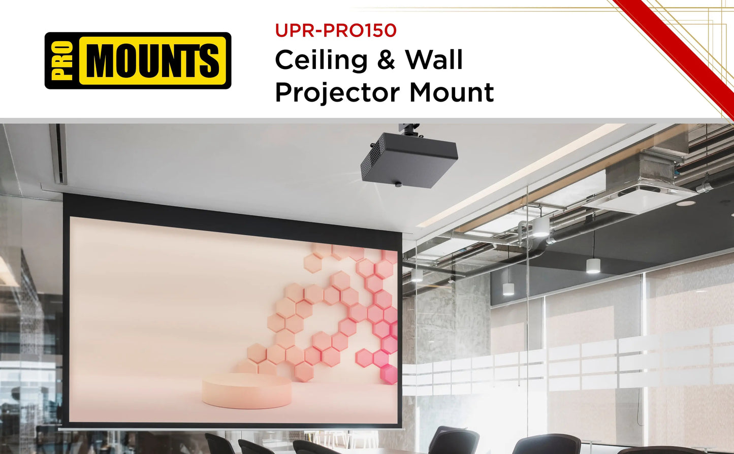 ProMounts Ceiling/Overhead Projector Mount Holds up to 44lbs (UC-PRO150)
