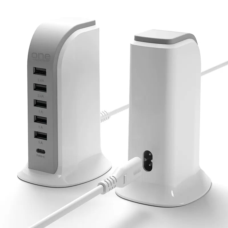 tillykke Normal Forsøg ONE Power - 6 USB Port Desktop Charging Tower Hub (OPT061) – One Products