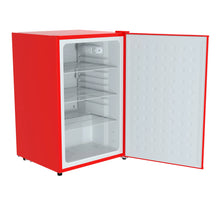 Load image into Gallery viewer, Husky 122L Solid Door 4.3 C.ft. Freestanding Under-Counter Mini Fridge in Red
