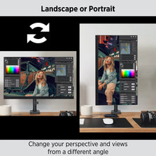 Load image into Gallery viewer, ProMounts Landscape to Portrait Single Monitor Arm for 13” to 32” Screens Holds up to 17.6 lbs
