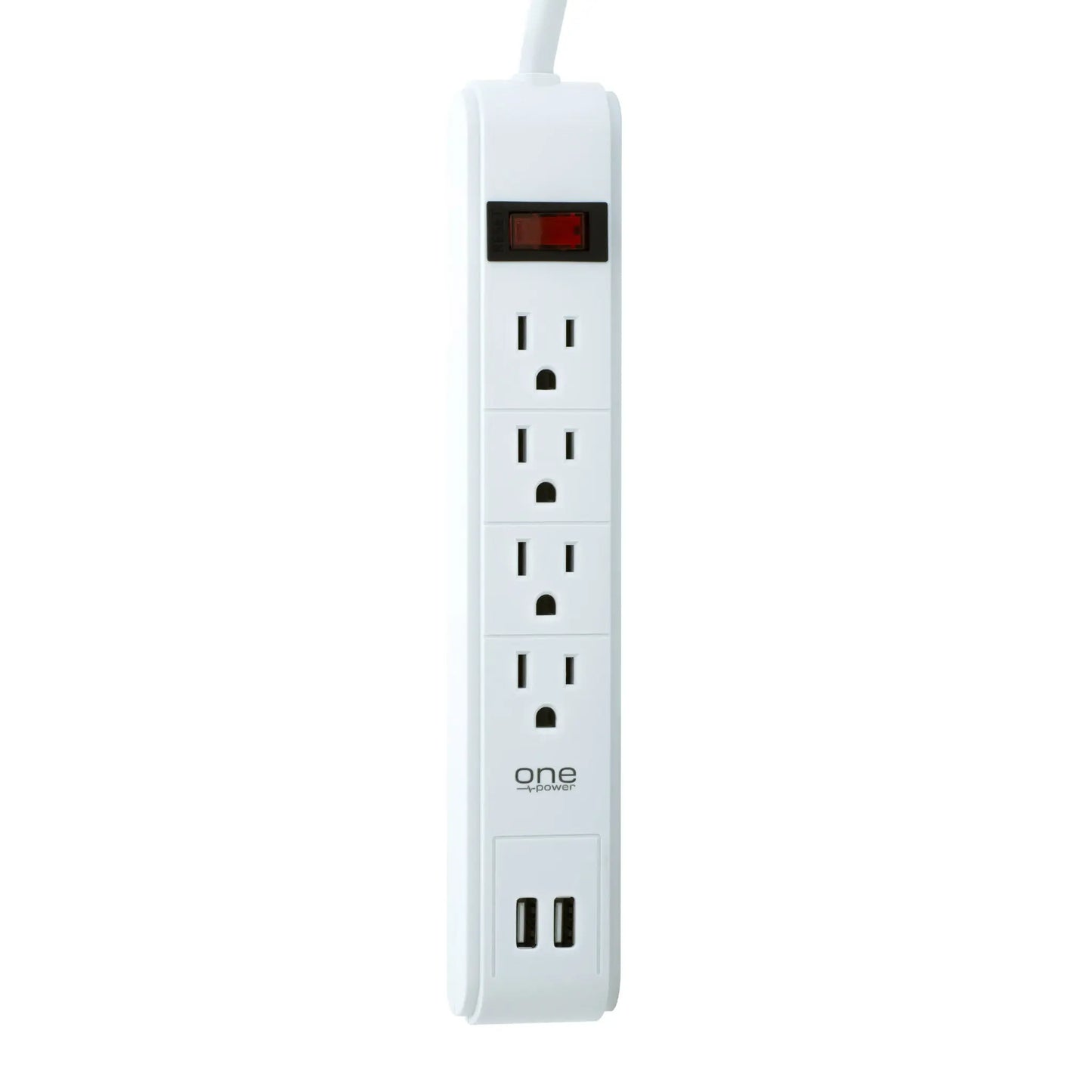 4 Outlet, 2 USB-A Surge Protector Power Strip with 450 Joules Protection (PSS421) freeshipping - One Products
