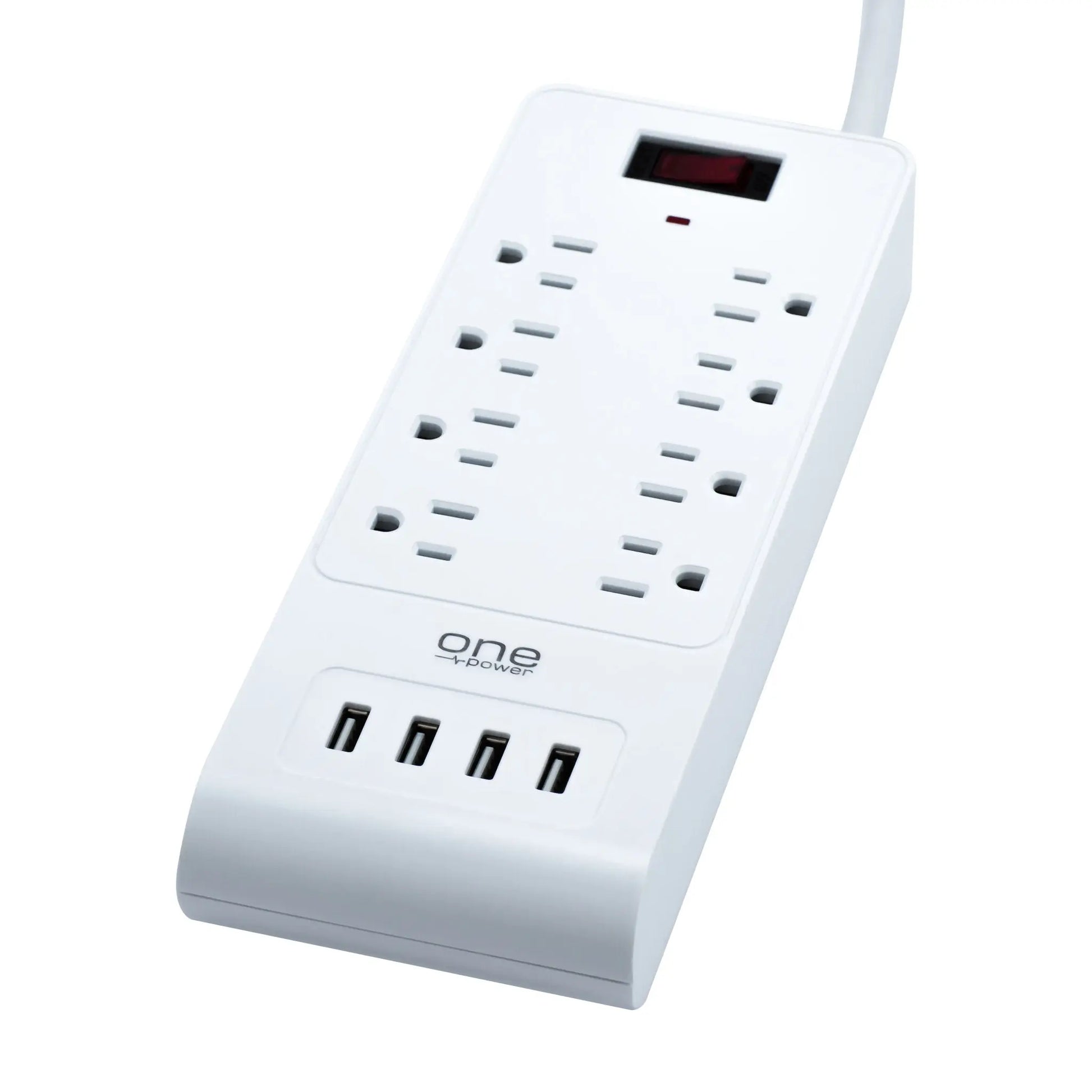8 Outlet, 4 USB-A Surge Protector Power Strip with 1800 Joules Protection (PSS841) freeshipping - One Products