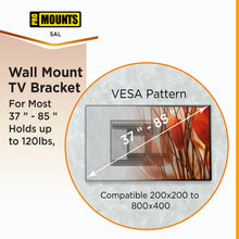 Load image into Gallery viewer, ProMounts Articulating / Full-Motion TV Wall Mount for 37&quot; to 85&quot; TVs up to 120 lbs (SAL)
